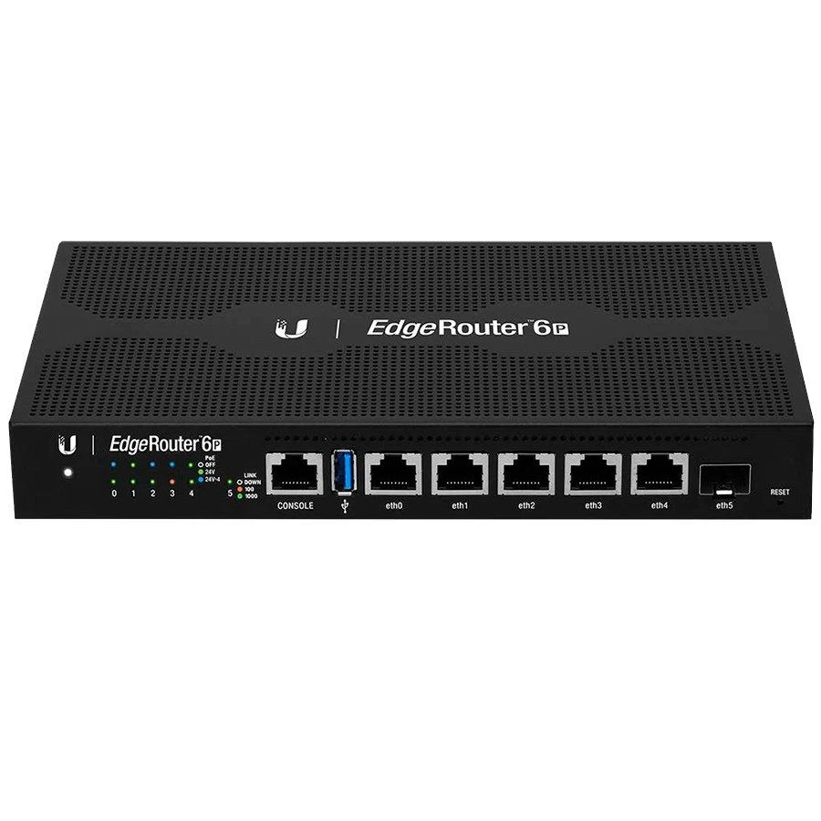 Maršrutizatorius Ubiquiti „EdgeRouter“ 6P Ethernet (RJ-45) jungtys, 4 branduolių MIPS64 | Ubiquiti | „EdgeRouter“ 6P