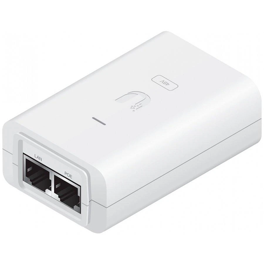 Ubiquiti PoE adapteris su LAN ir PoE jungtimis
