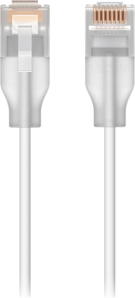 Tinklo Kabelis - Ubiquiti 0,15 m Cat6, Permatomas, Balta