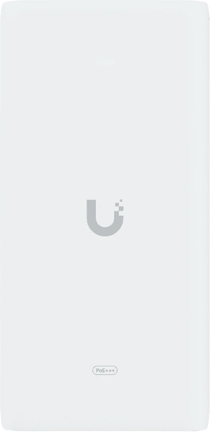 Ubiquiti UniFi 10G PoE+++ Adapteris (90W), can power UniFi PoE+++ devices, reduce dependency on PoE switch power, and provide a Multi-Gigabit LAN connection, Contains RJ45 data input, AC cable with earth ground, and PoE+++ output