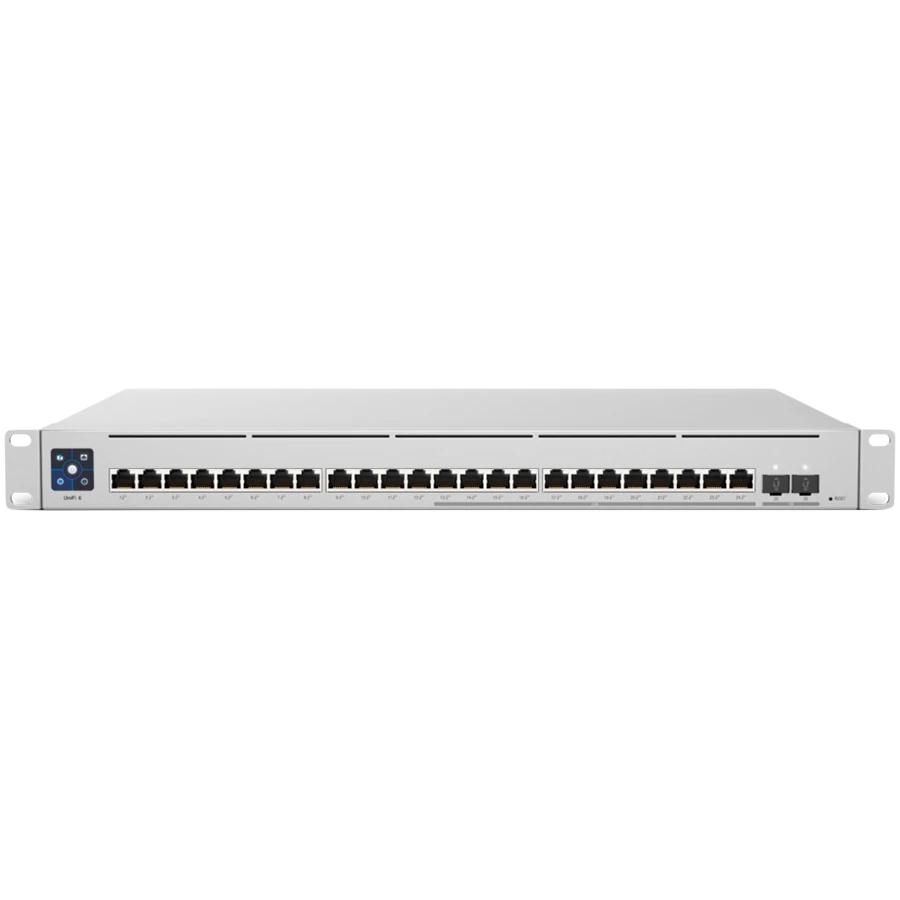Ubiquiti | Switch Enterprise 24 PoE | USW-Enterprise-24-PoE | Tvarkoma L3 | Montuojamas ant stovo | Gigabit Ethernet (vario) jungtys kiekis 12x10/100/1000 Mbps + 12x100/1000/2500 Mbps | SFP jungtys kiekis 0 | SFP+ jungtys kiekis 2 | PoE+ jungtys kiekis 24 | Maitinimo tipas AC/DC, Vidinis, 550W