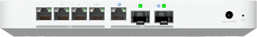 UBIQUITI CLOUD GATEWAY FIBER. STALINIŲ KOPINIŲ 10G DEBESIŲ VARTAI SU INTEGRUOTU POE JUNGIKLIU, PASIRENKAMA NVR SAUGYKLA IR VISAS UNIFI PROGRAMOS PALAIKIMAS (JOKIOS SAUGYKLOS)