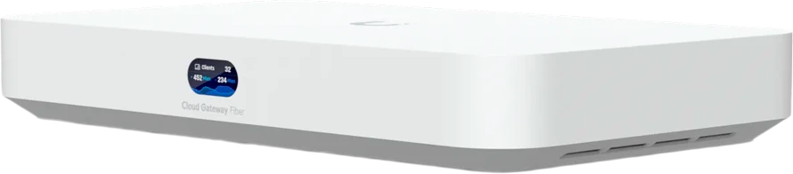 UBIQUITI CLOUD GATEWAY FIBER. STALINIŲ KOPINIŲ 10G DEBESIŲ VARTAI SU INTEGRUOTU POE JUNGIKLIU, PASIRENKAMA NVR SAUGYKLA IR VISAS UNIFI PROGRAMOS PALAIKIMAS (JOKIOS SAUGYKLOS)