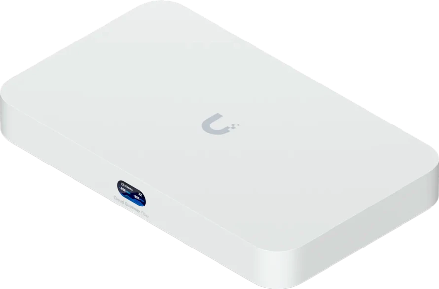 UBIQUITI CLOUD GATEWAY FIBER. STALINIŲ KOPINIŲ 10G DEBESIŲ VARTAI SU INTEGRUOTU POE JUNGIKLIU, PASIRENKAMA NVR SAUGYKLA IR VISAS UNIFI PROGRAMOS PALAIKIMAS (JOKIOS SAUGYKLOS)