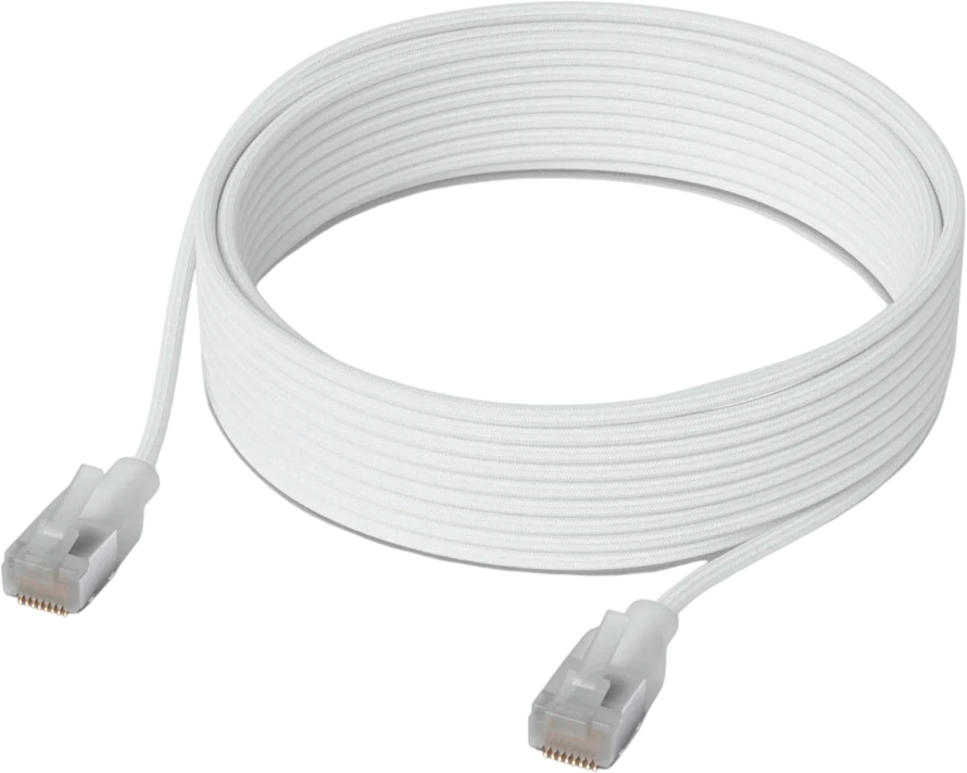 Ubiquiti UniFi Cat6 vytos poros pataisymo kabelis su permatomu RJ45 dangteliu, skirtas Etherlighting, 10 GbE