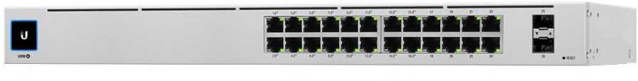 Šakotuvas UBIQUITI USW-Pro-24 valdomas jungiklis 24x 10/100/1000 2x SFP+ 1,3 colio ekranas