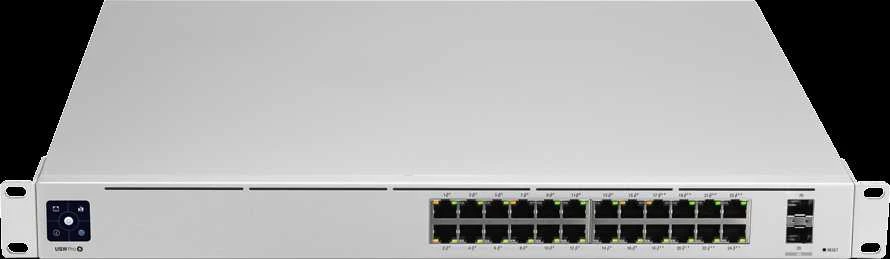 Maršrutizatorius UBIQUITI USW-Pro-24-POE UniFi komutatorius, 24 x 400 W, 24 gigabito RJ45 prievadai, 2 SFP+ prievadai, PoE++