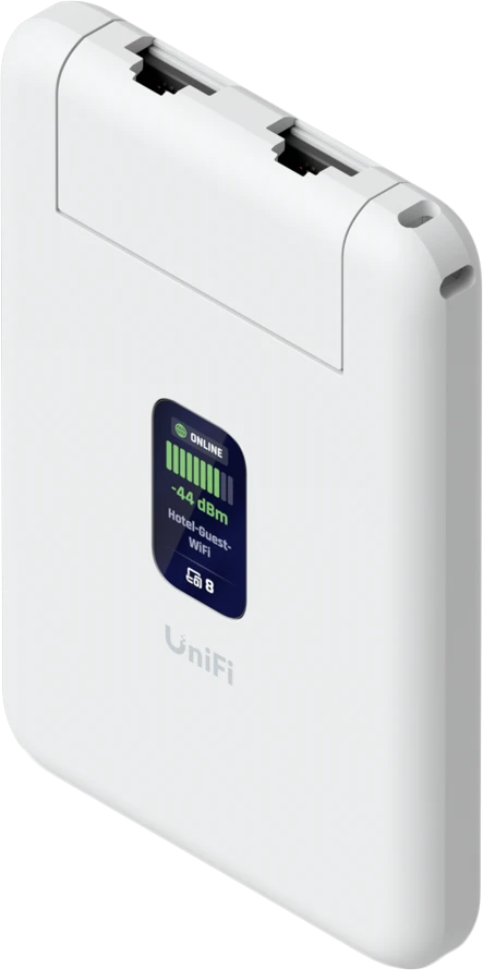 Ubiquiti UTR UniFi Travel Maršrutizatorius ultra-slim travel router that instantly extends your UniFi Network wherever you are, bringing secure, familiar connectivity to remote locations