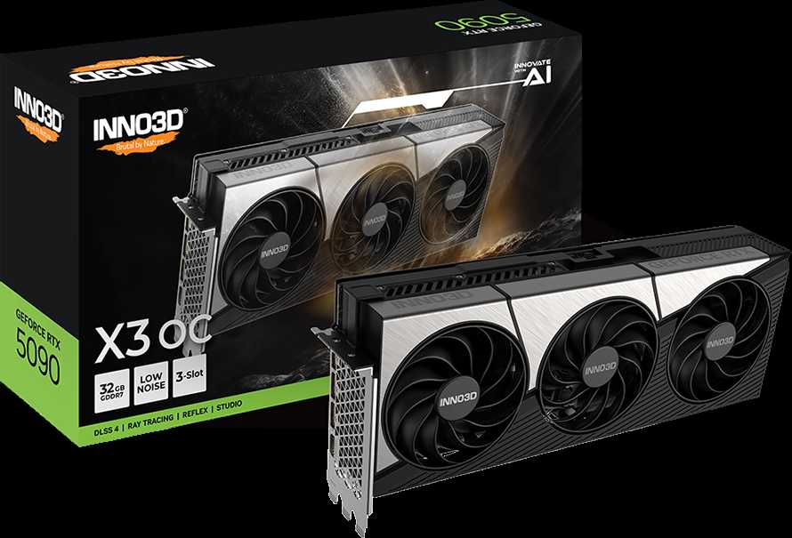 Vaizdo plokštė INNO3D GeForce RTX 5090 X3 OC NVIDIA 32 GB GDDR7