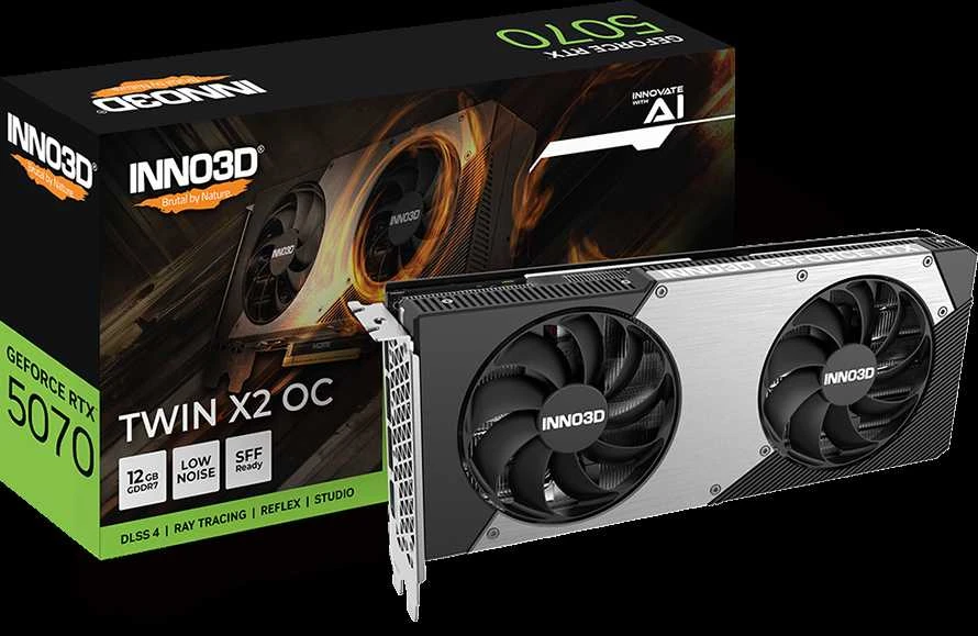 INNO3D GeForce RTX 5070 TWIN X2 12GB OC DLSS 4