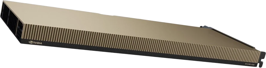 Vaizdo plokštė PNY NVIDIA RTX PRO 4500 Blackwell Server Edition, pasyvi, PCI-Express x16 Gen 5.0, 32 GB GDDR6 ECC 384 bitų, vieno lizdo