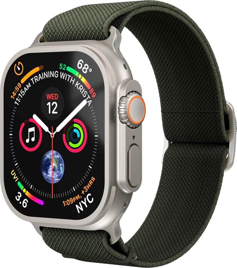 Vonmählen Classic Nylon Loop 44, 45, 46, 49mm One Size, Olive