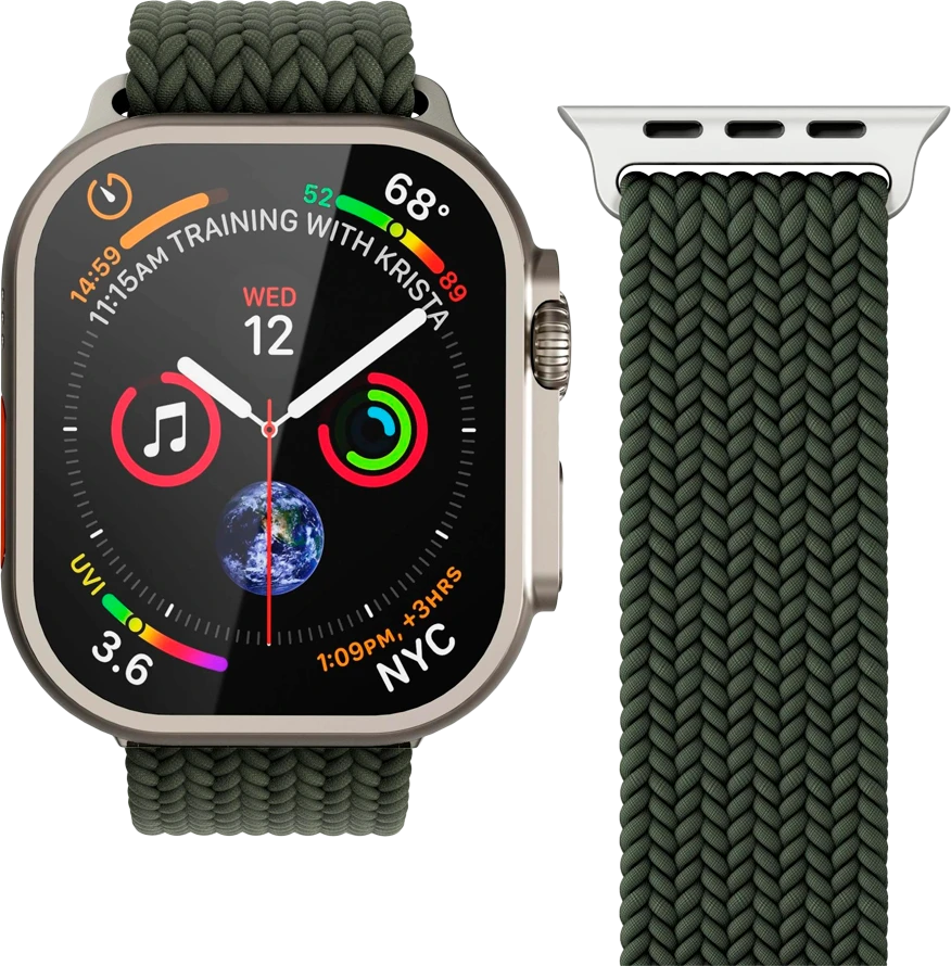 Vonmählen Woven Loop 40, 41, 42mm One Size, Olive