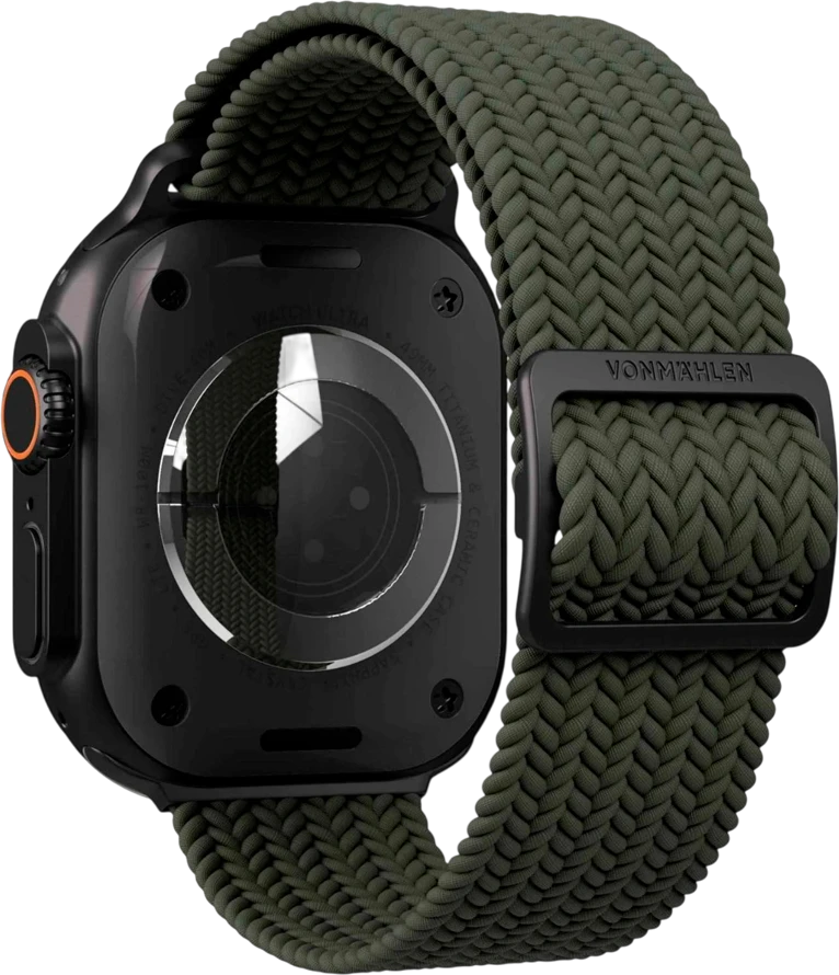 Vonmählen Woven Loop 44, 45, 46, 49mm One Size, Olive Juodas