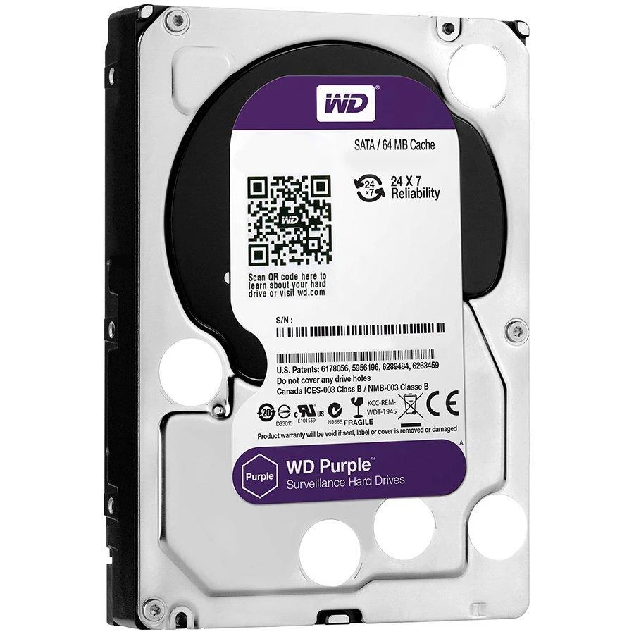 Western Digital | Violetinė | WD10PURZ | 5400 RPM | 1000 GB