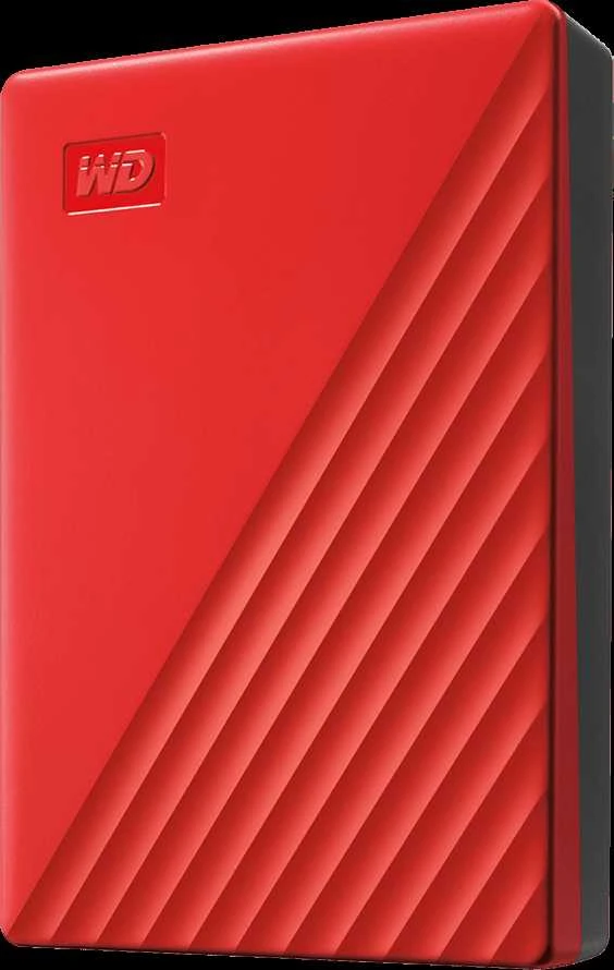 Išorinis kietasis diskas HDD Western Digital My Passport (6TB, USB 3.2) Raudona