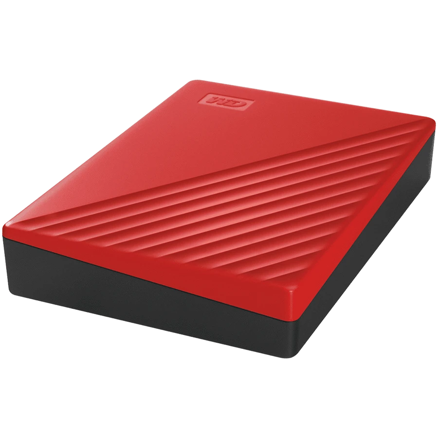Išorinis kietasis diskas HDD Western Digital My Passport (4TB, USB 3.2) Raudona