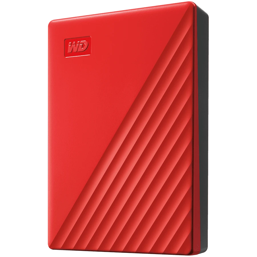 Išorinis kietasis diskas HDD Western Digital My Passport (4TB, USB 3.2) Raudona