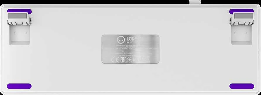 LORGAR KBP70MW, Wireless 65% Mechaninė klaviatūra žaidimams Pro, Baltas, EN išdėstymas