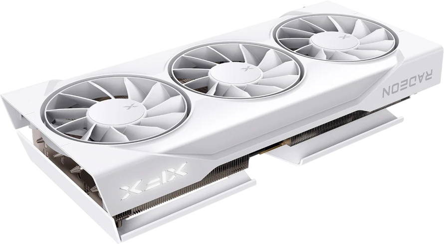 Vaizdo plokštė XFX Radeon RX 9060 XT Swift Baltas trijų ventiliatorių 16GB OC
