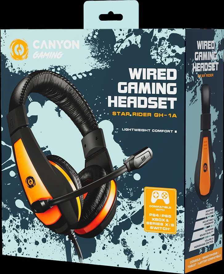 Žaidimų ausinės Canyon Star Raider