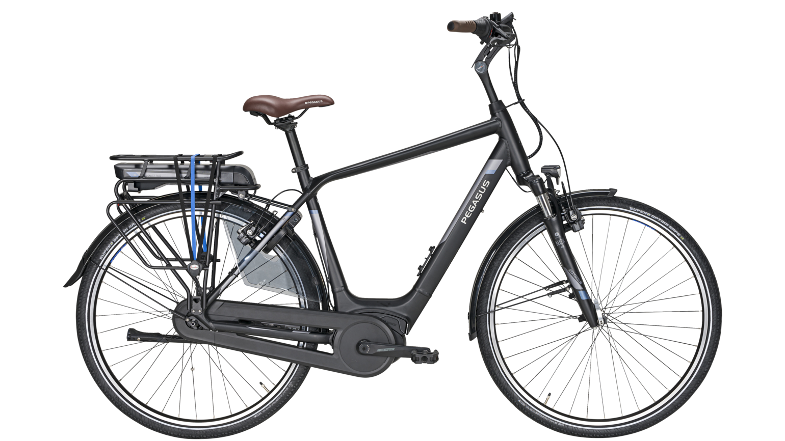 E-Bike PEGASUS Siena E8F Plus Vyriškas dviratis E-Trekking \u0026 E-City 28 col.  Diamant 8 Pavaros Nabenschaltung mit Freilauf matinis juodas | Varle.lt
