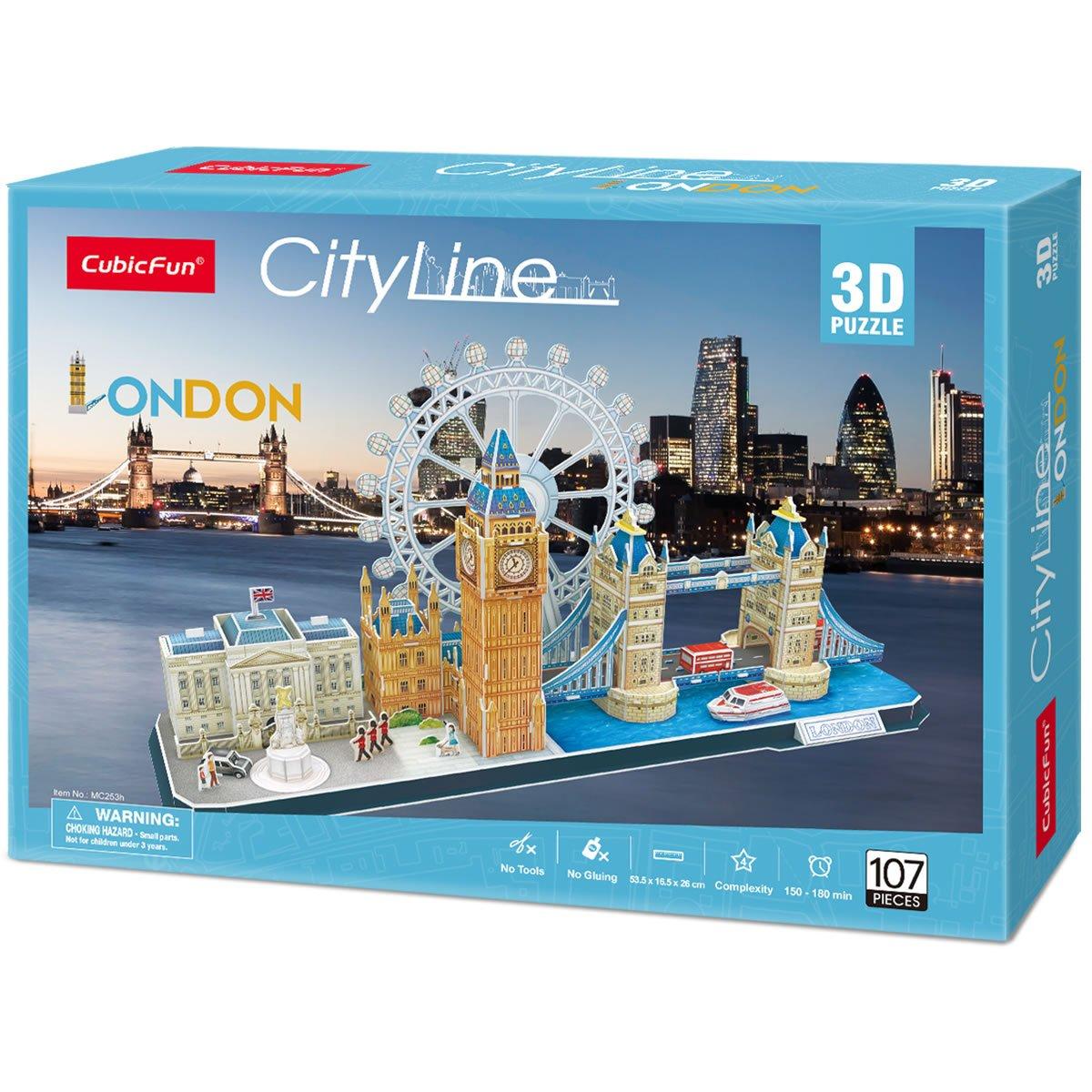 CUBICFUN 3D dėlionė „Londonas“ aprašymas - Prekės nuotrauka