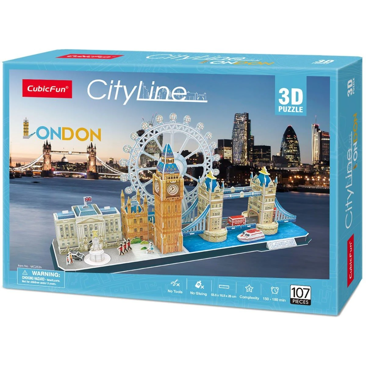 CUBICFUN 3D dėlionė „Londonas“ aprašymas - Prekės nuotrauka