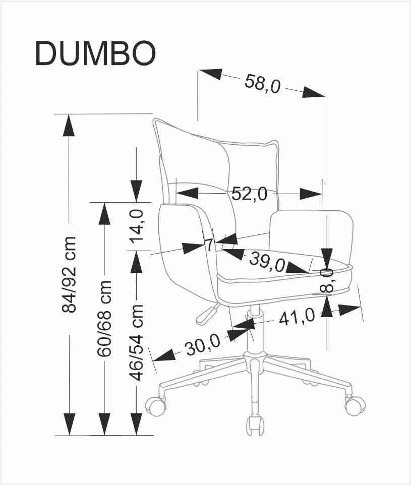 Halmar Darbo kėdė DUMBO