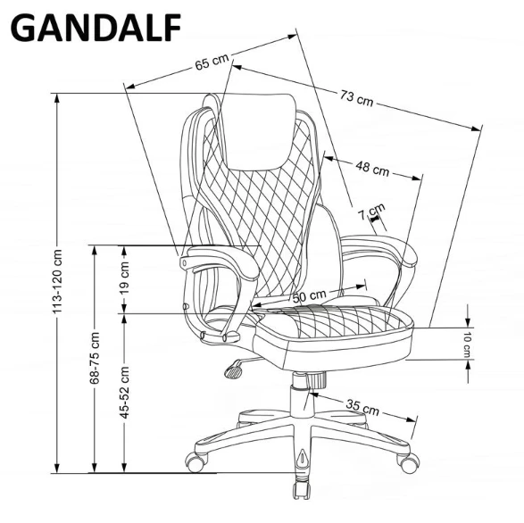 Halmar Darbo kėdė GANDALF