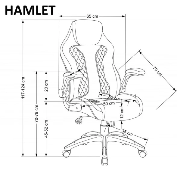 Halmar Darbo kėdė HAMLET