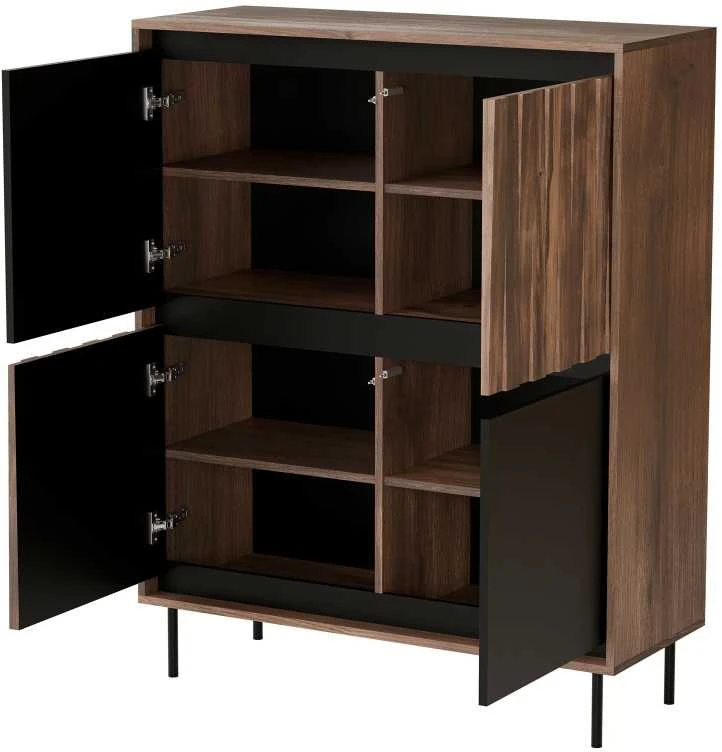 Halmar Komoda SWING KM-2 Spalva orzechowy/juoda