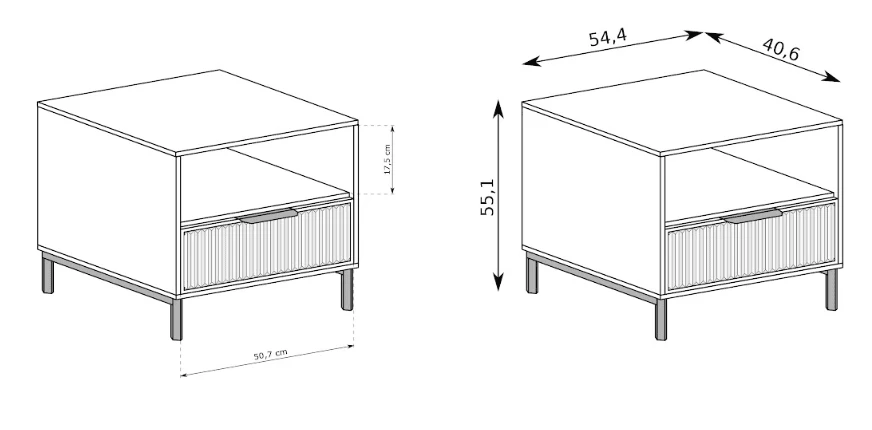Halmar Naktinė spintelė LINKASTYLE LS-7