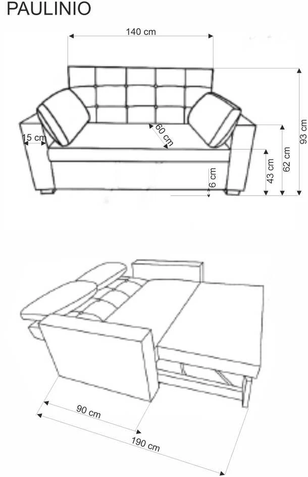 Halmar Sofa-lova PAULINIO