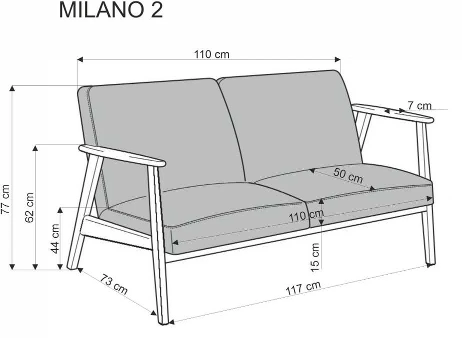 Halmar Sofa MILANO 2S