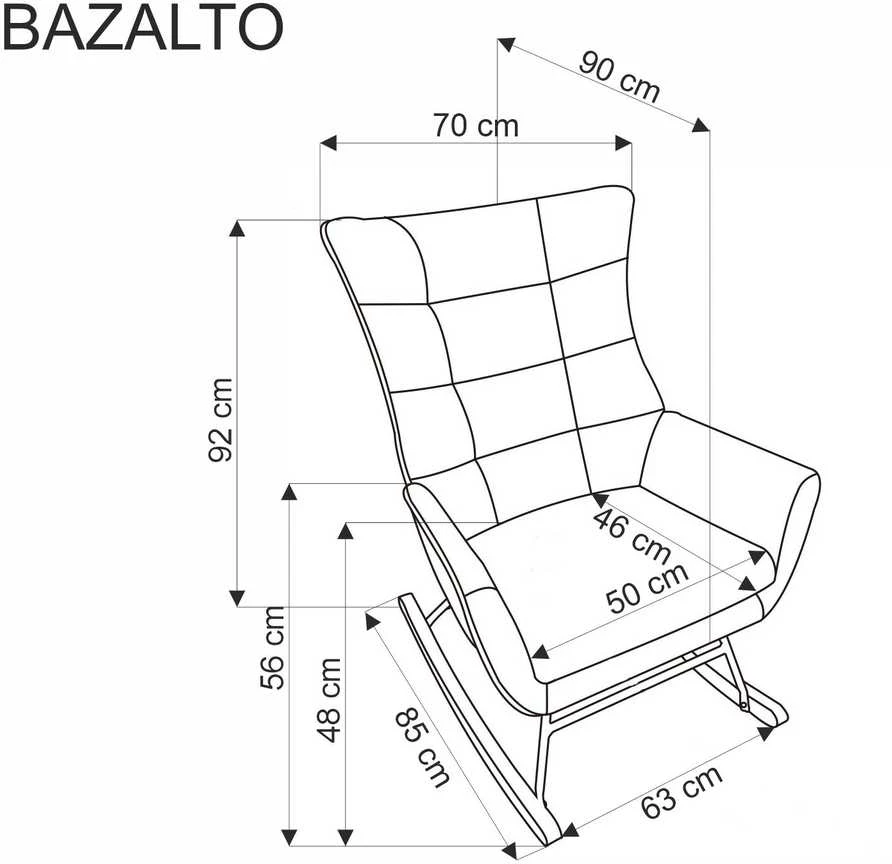 Halmar Supamas krėslas BAZALTO