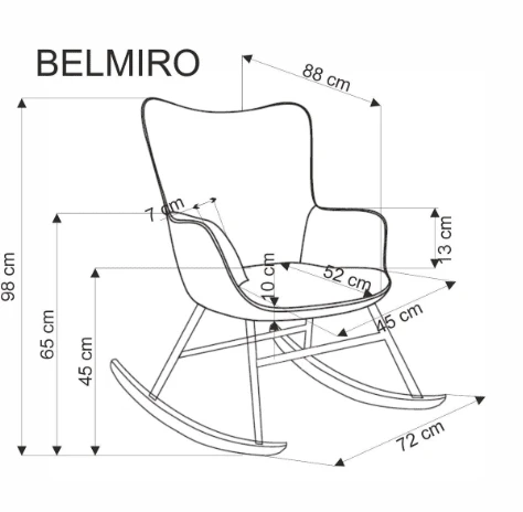 Halmar Supamas krėslas BELMIRO