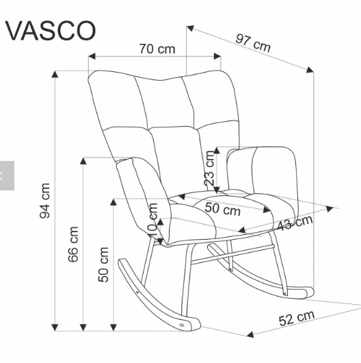Halmar Supamas krėslas VASCO