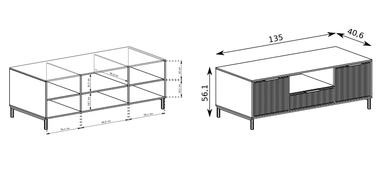 Halmar TV staliukas LINKASTYLE LS-3
