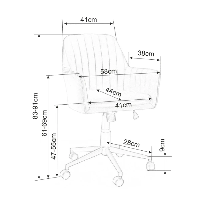 Signal Meble Darbo kėdė Q-886
