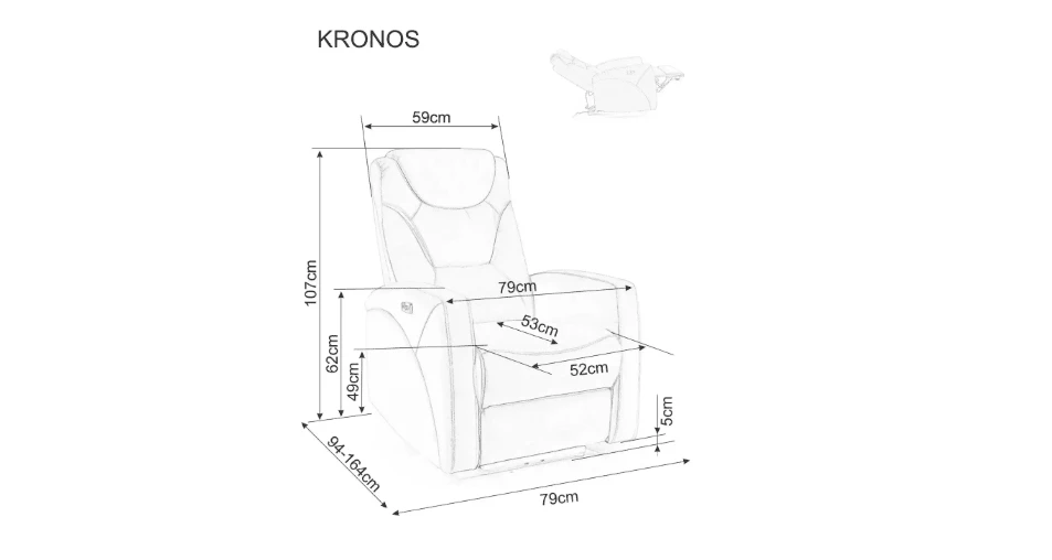 Signal Meble Fotelis KRONOS VELVET