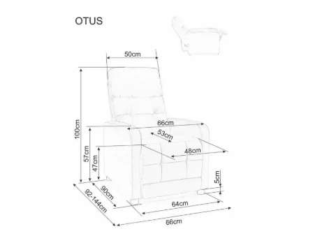 Signal Meble Fotelis OTUS II VELVET