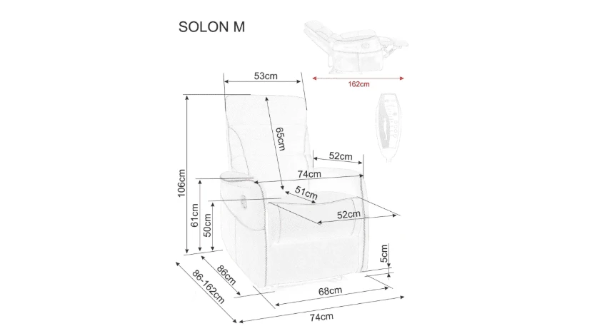 Signal Meble Fotelis SOLON M BREGO