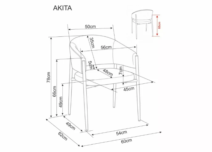 Signal Meble Kėdė AKITA