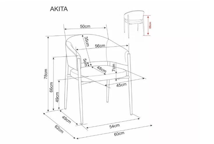 Signal Meble Kėdė AKITA D