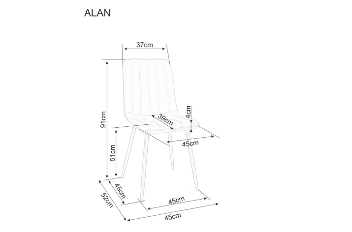 Signal Meble Kėdė ALAN VELVET