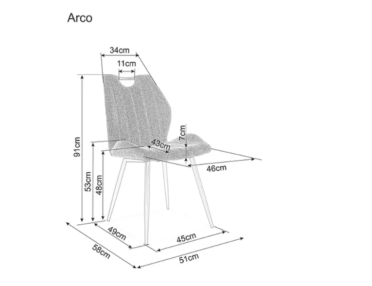 Signal Meble Kėdė ARCO BREGO