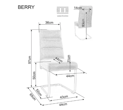 Signal Meble Kėdė BERRY BREGO