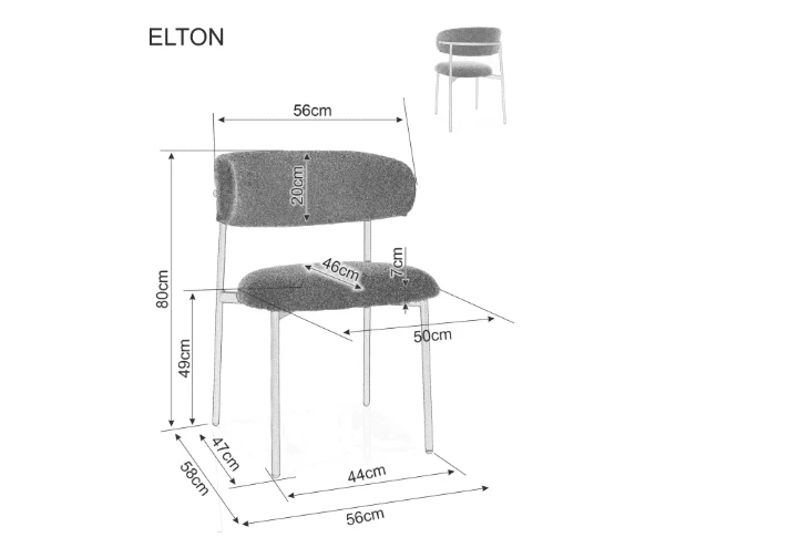 Signal Meble Kėdė ELTON D BREGO
