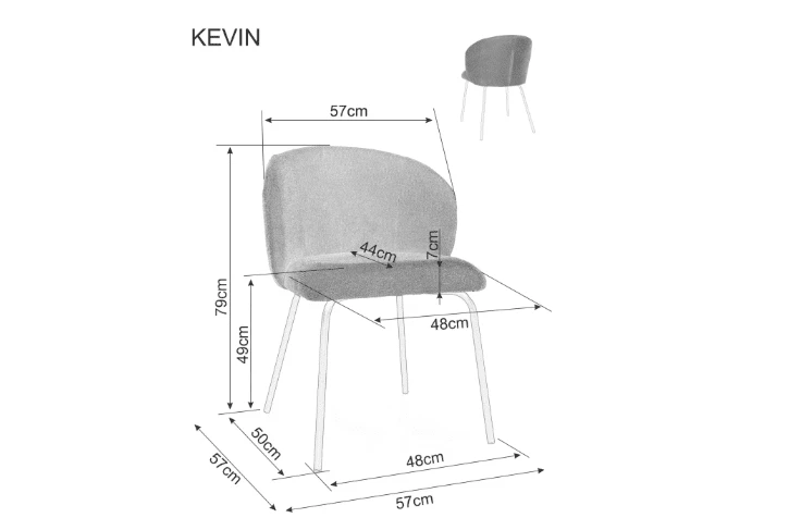 Signal Meble Kėdė KEVIN VARDO